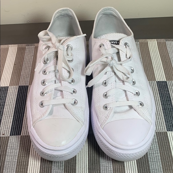 Converse Shoes - Women’s Chuck Taylor Move All Star Converse Platform Sneakers, White, size 9